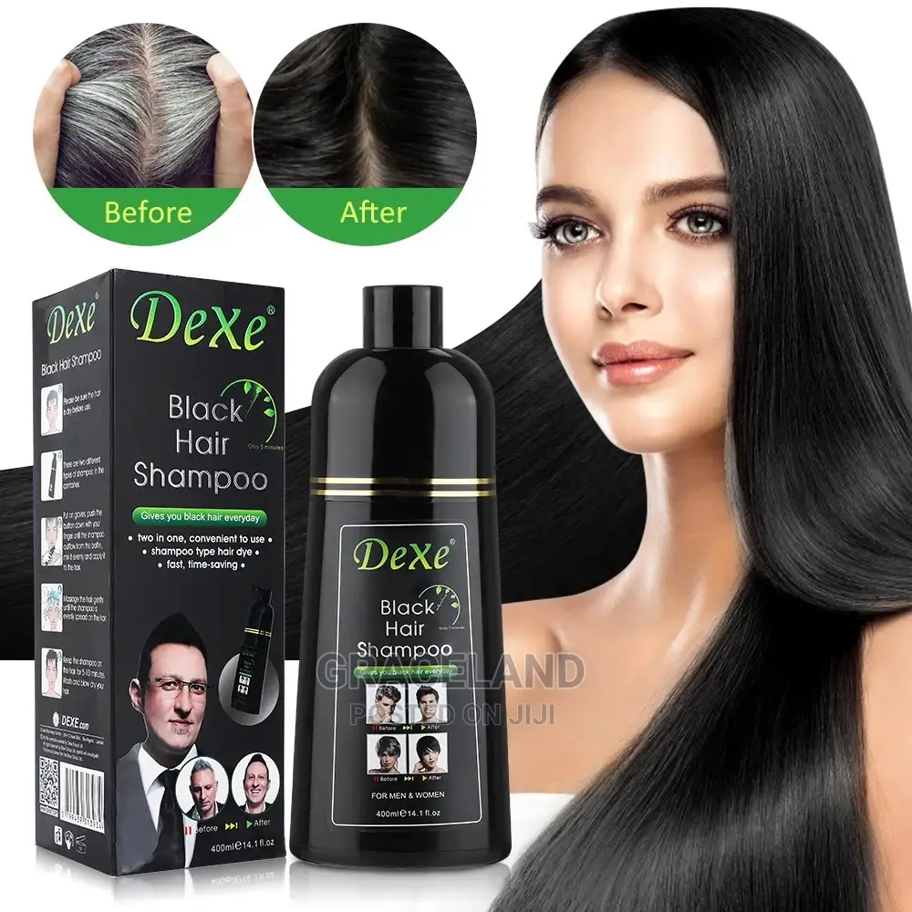 Black Dyed Shampoo Black Hair Dye Herbal Ingredient