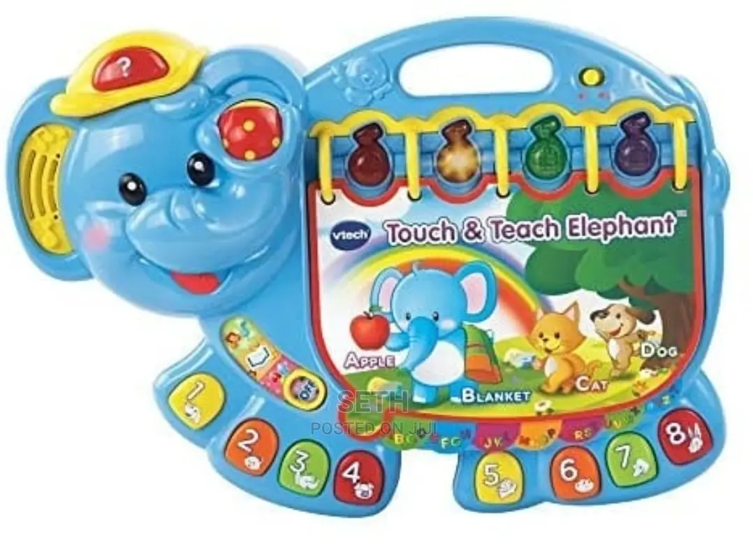 Children Kids Vtech Touch and Teach Elephant Book
