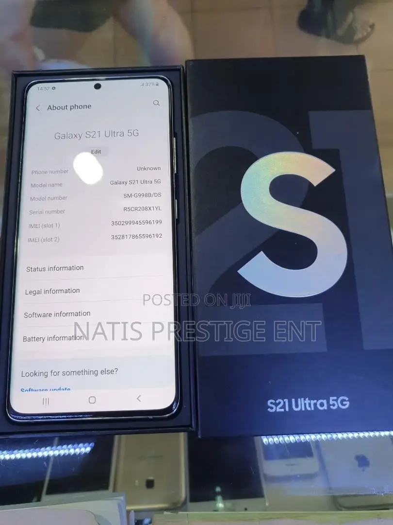 New Samsung Galaxy S21 Ultra 5G 512 GB Black
