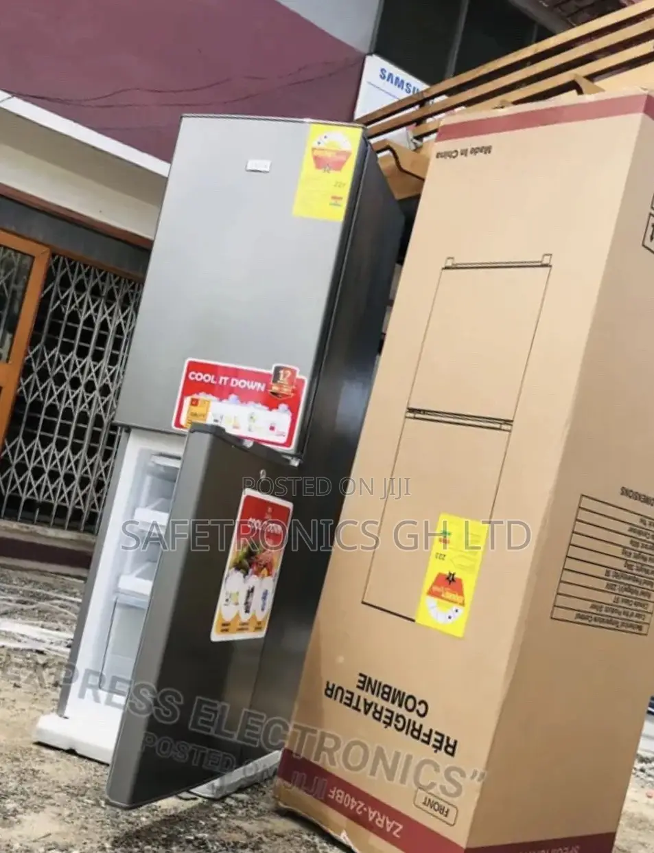 Original New Zara-240bf Doubledoor Fridge Bottomfreezer