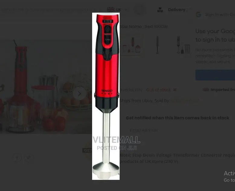 Decakila Cordless Hand Blender- 4 in 1