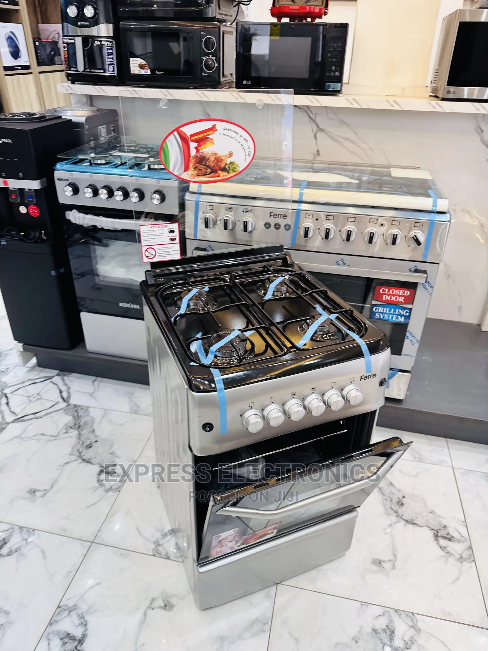 Turkish Made 4burner Gas Cooker Oven Grill 50/55