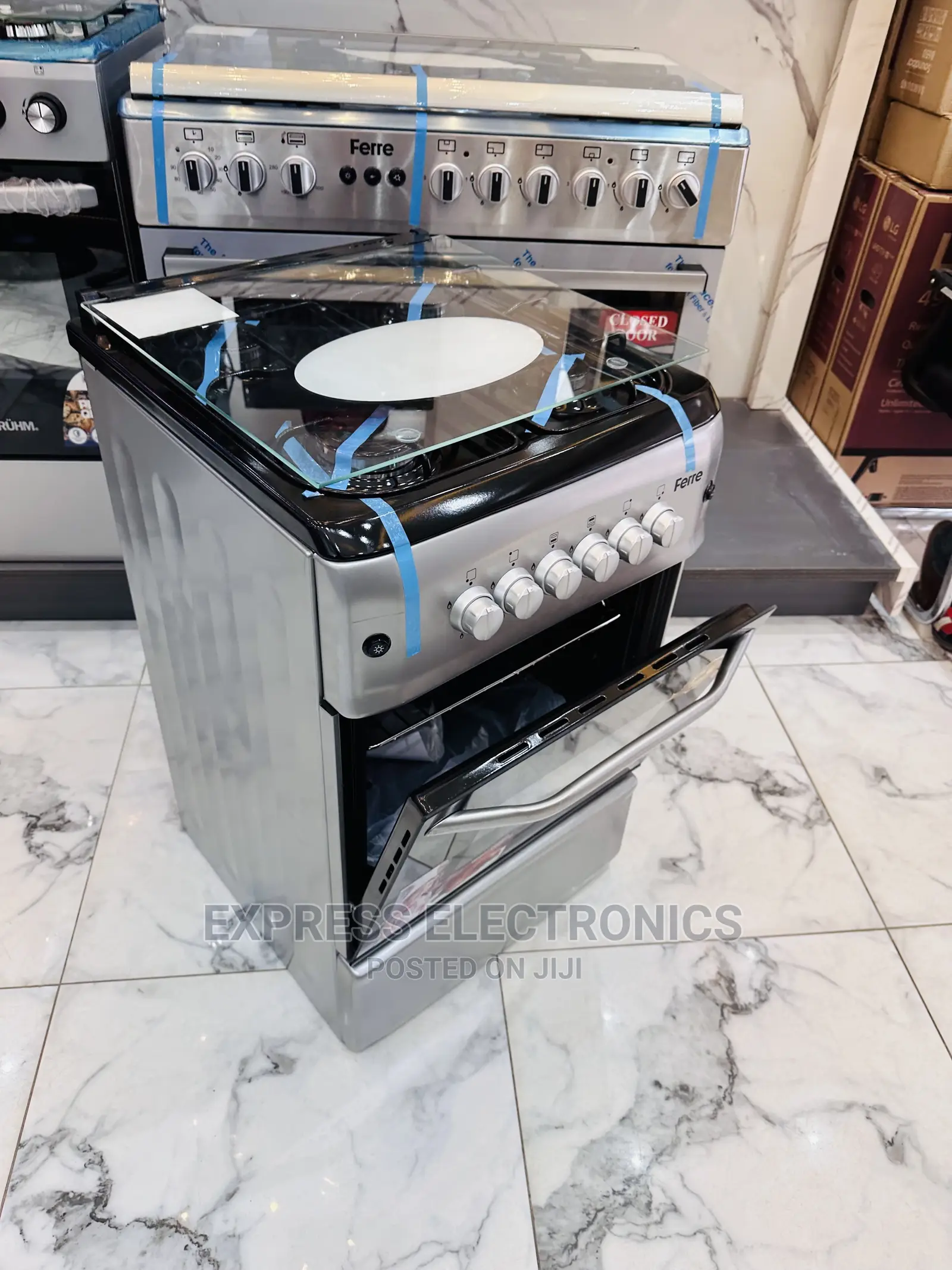 Improving Quality Sleek Gas Cooker 4burner 50/55 Oven Grill