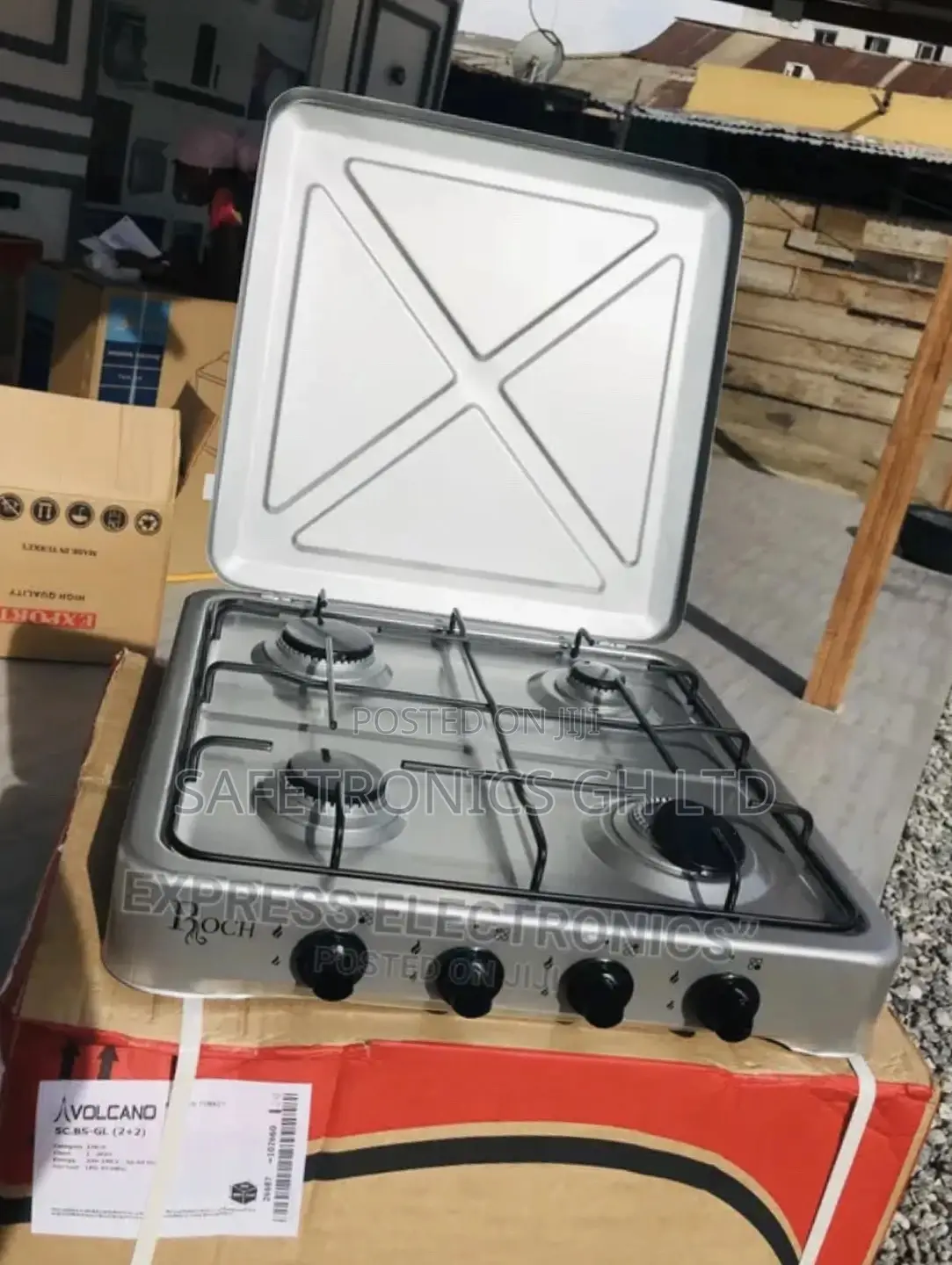 4 Gas Roch Stove Cooker Electric Durable