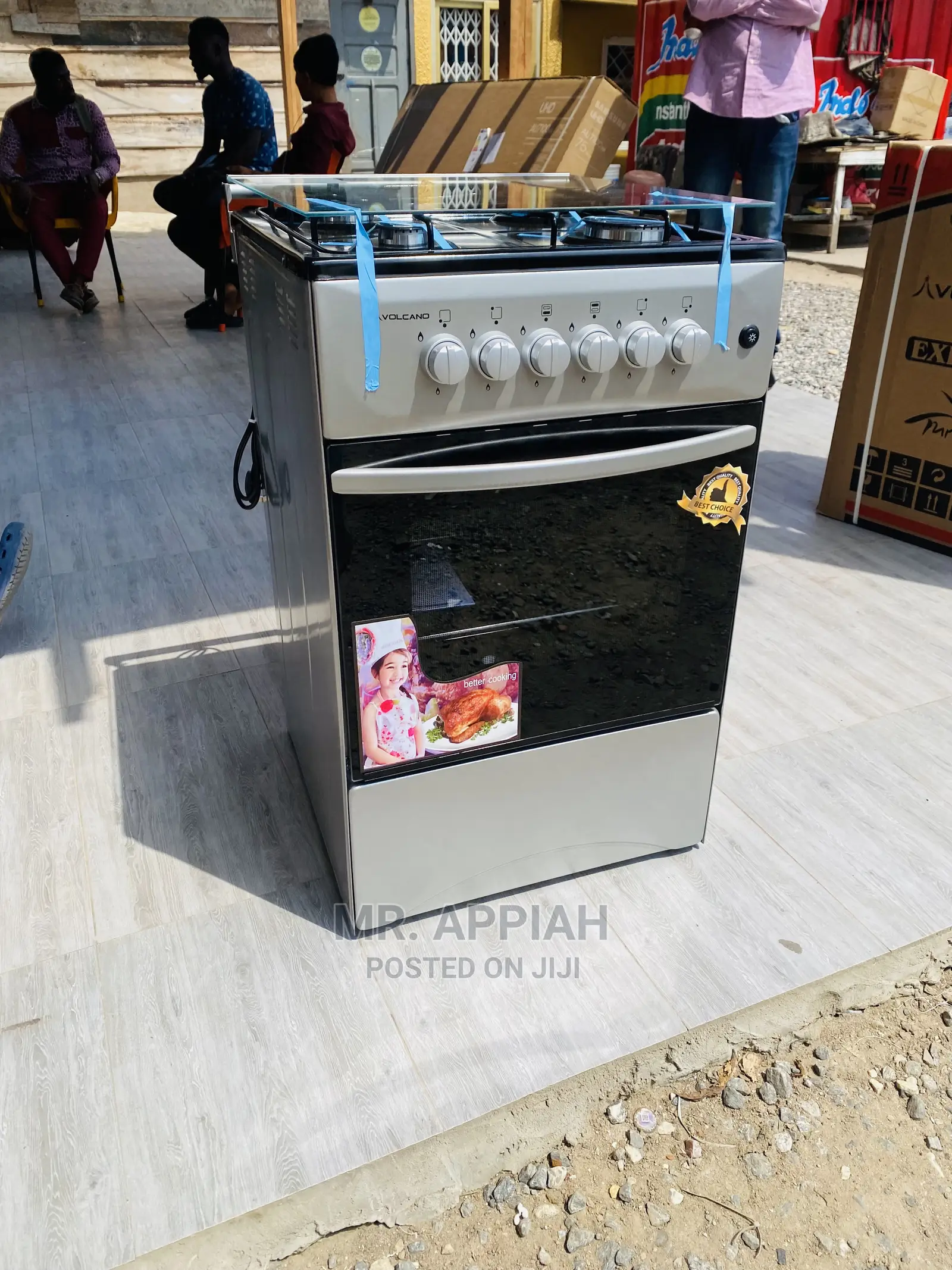 Qualityyetaffordable Volcano 50x50 Oven Grill 4 Burner,Gray