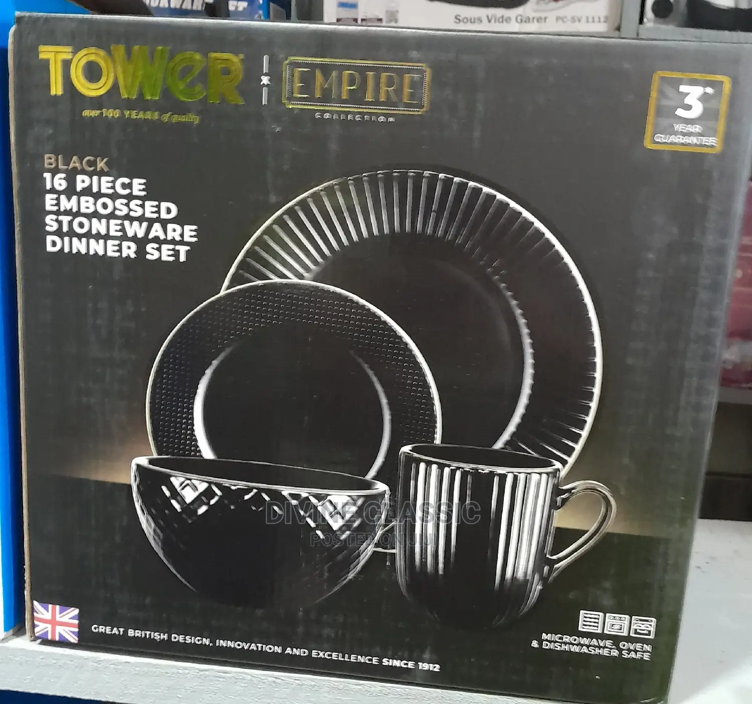 16pcs Tower Stoneware Dinner Set