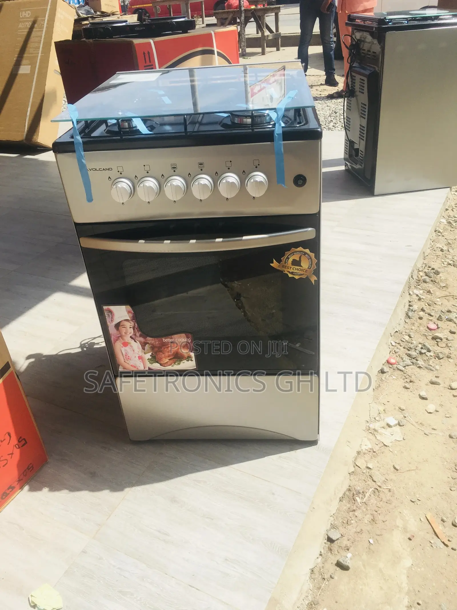 Good Volcano 4 Gas 50x55 Oven Wirh Grill Burner
