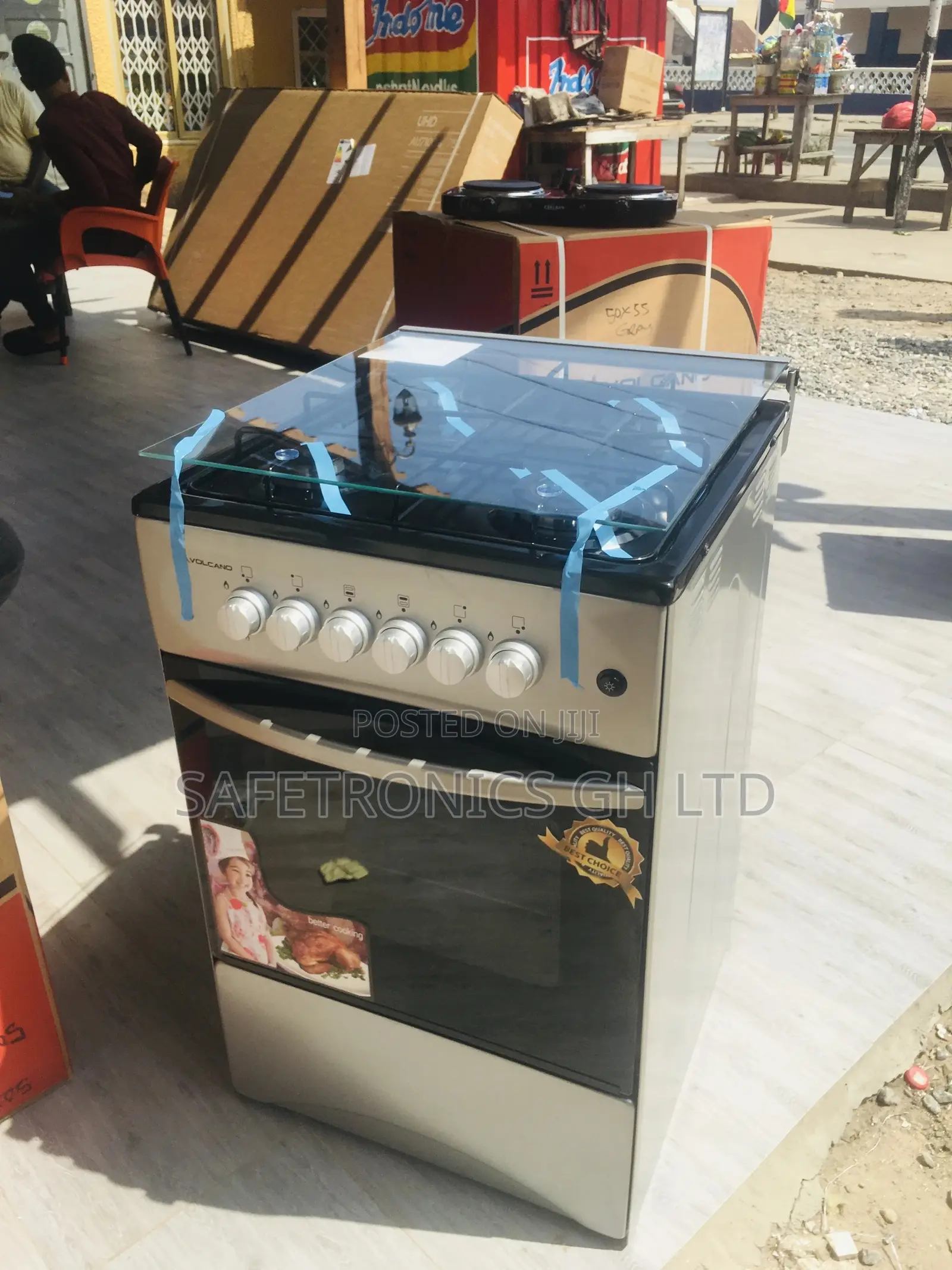 Volcano Gray 50x55 Burner 4 Gas Oven Grill Original