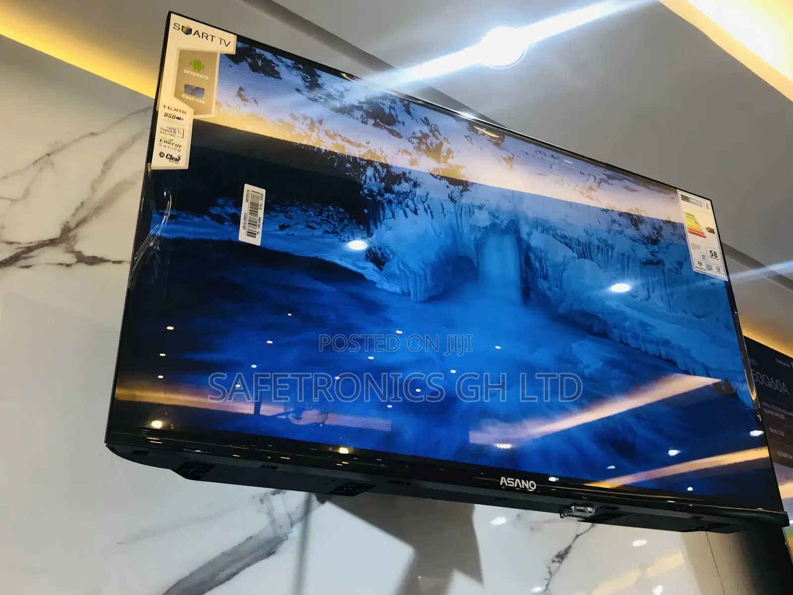 Bluetooth UHD Smart Asaon 55 Inches LED Glossy Tv