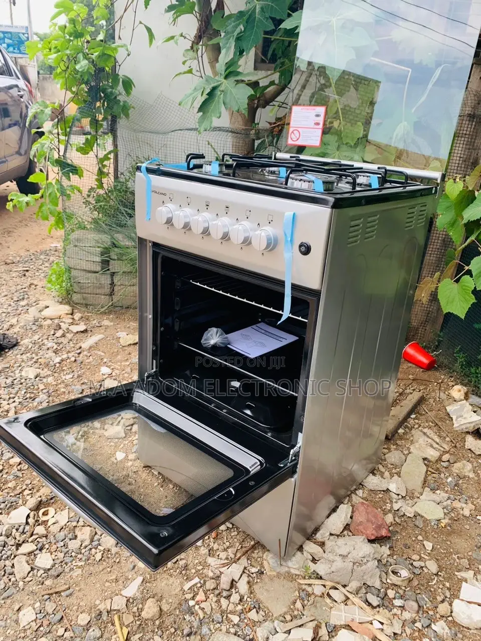 Learned Volcano 4 Burners 50x50 Gas Stove With Grill