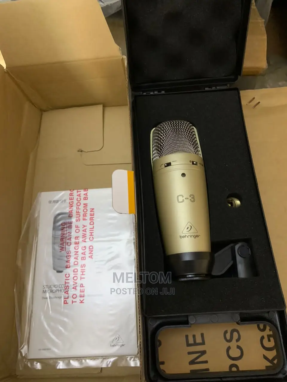 Behringer C-3 Studio Condenser Microphone.