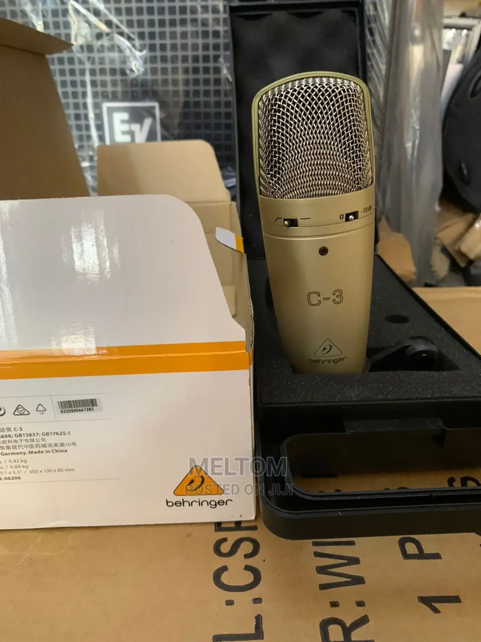 Behringer C-3 Studio Condenser Microphone.