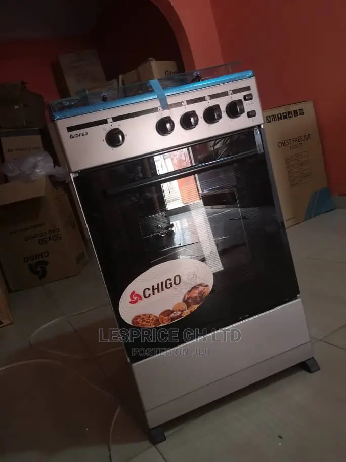 Stainless Top Gas Cooker 50x50 With Oven Grill