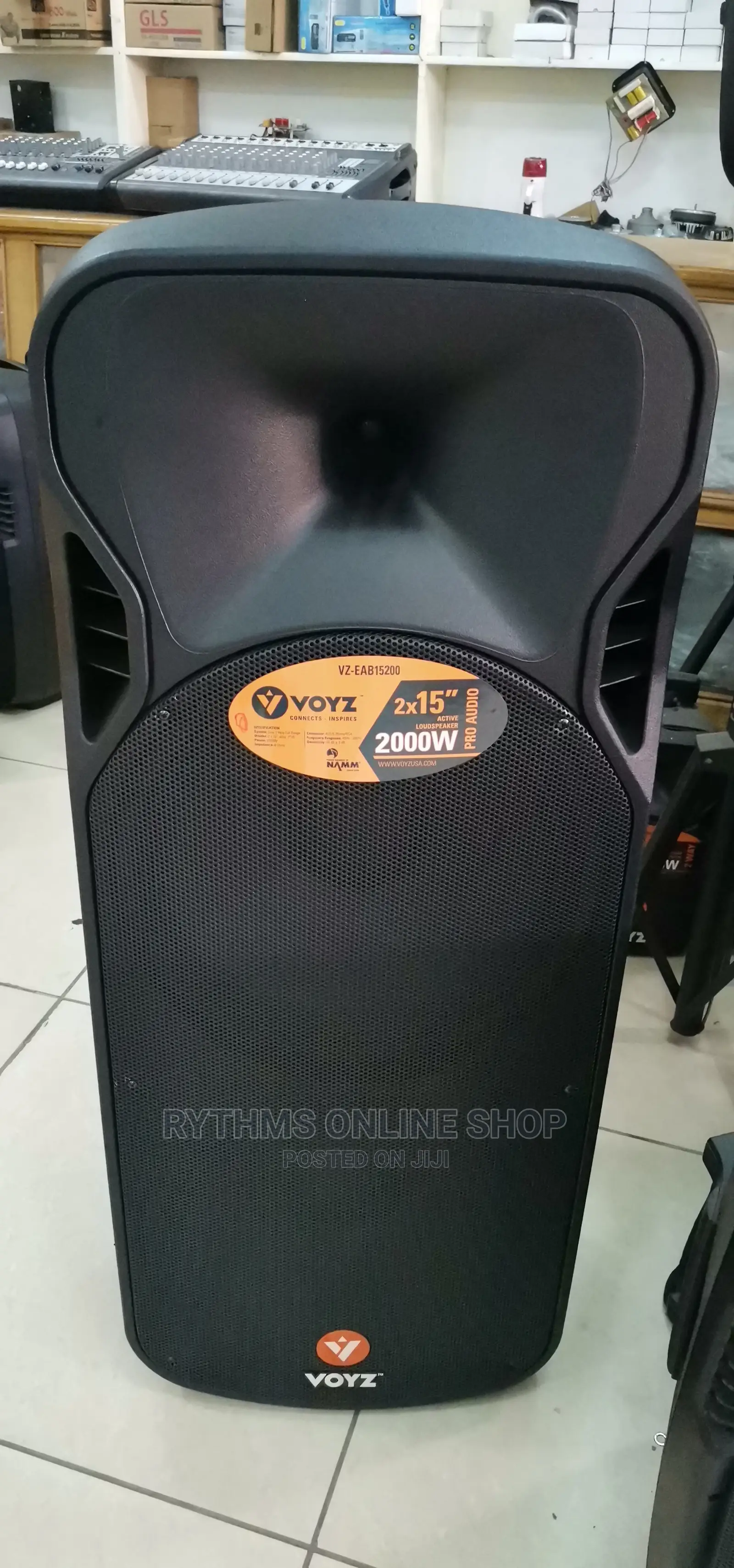 Voyz 15” 2*15 BT Active Rechargeable Speaker
