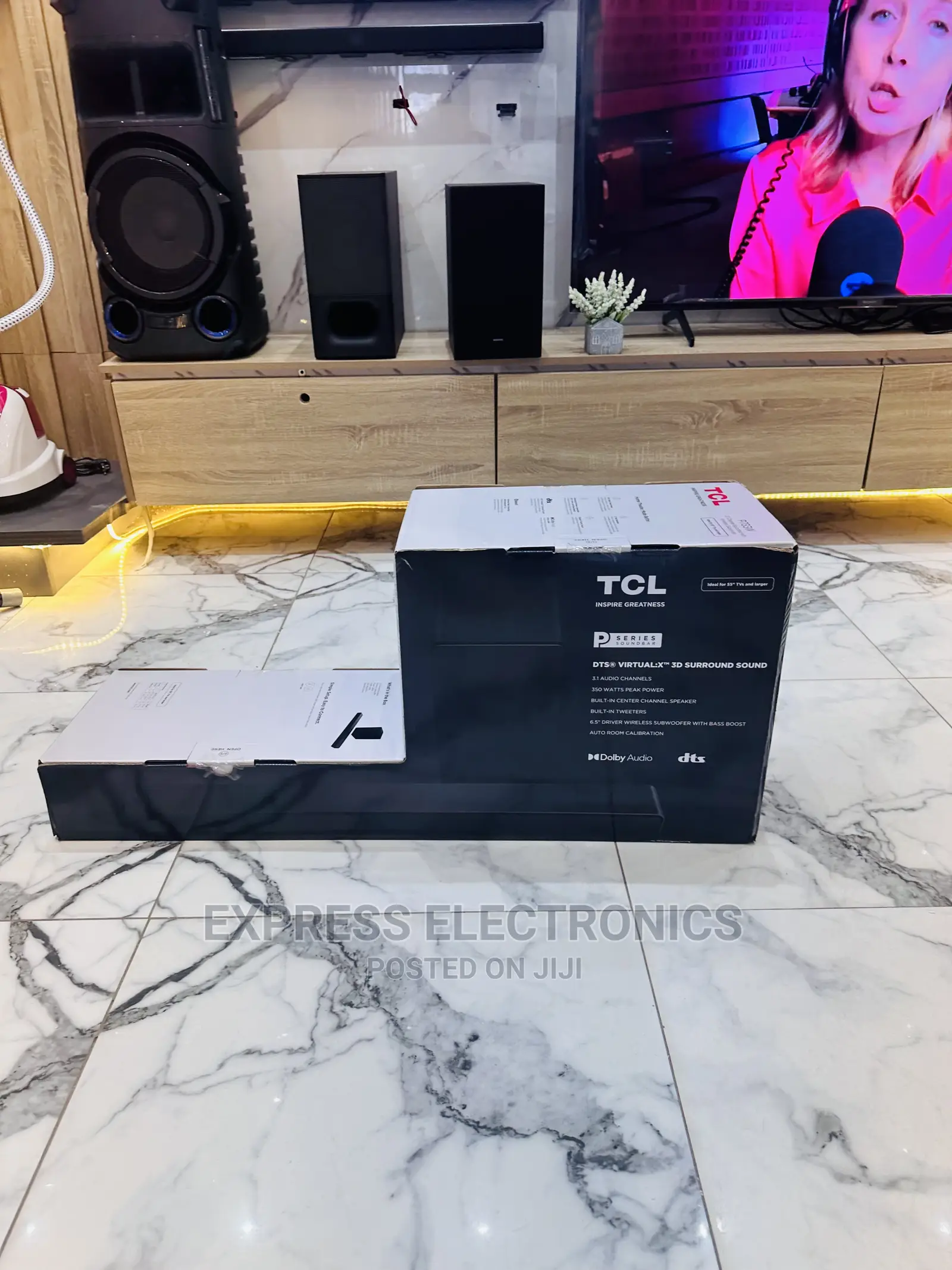 New TCL P733w Soundbar With Woofer