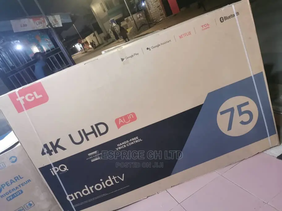 High Quality TCL 75” Android Smart TV