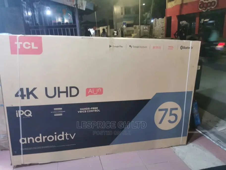 TCL 75” Ipq Uhd Android Smart TV