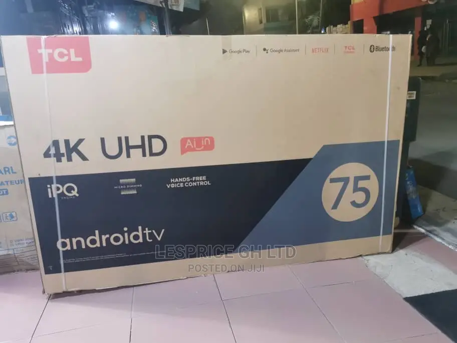 TCL 75” Android UHD High Standard AI TV