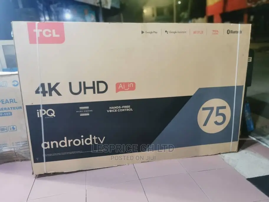 TCL 75” Android UHD 2160p Energy Saving TV