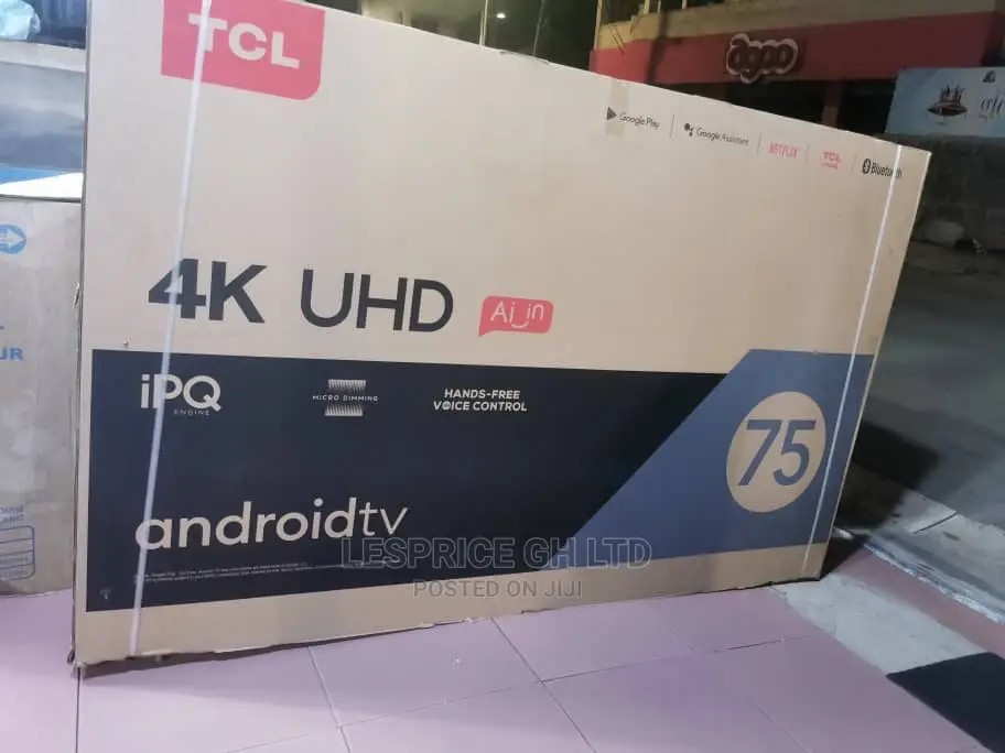 TCL 75” 2160P Ultra Uhd Slim TV