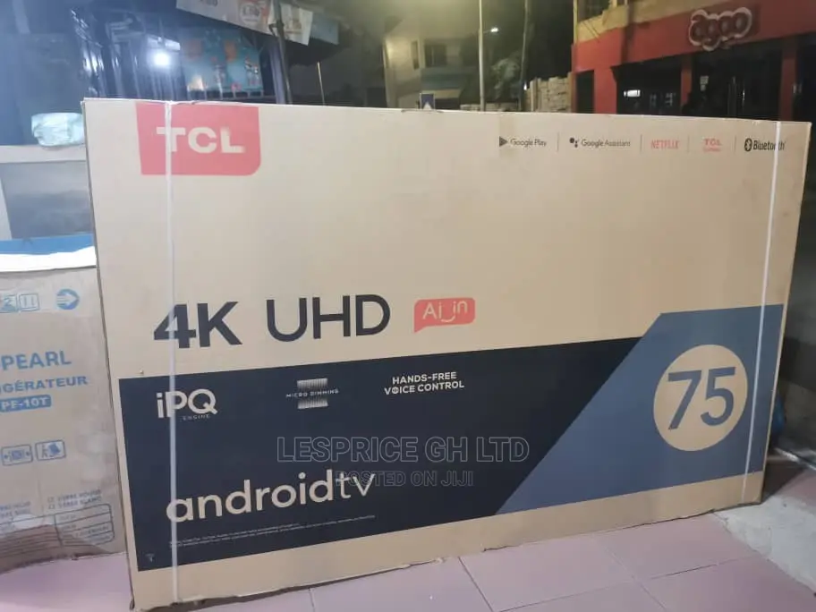 TCL 75” Uhd Ai/Bluetooth TV