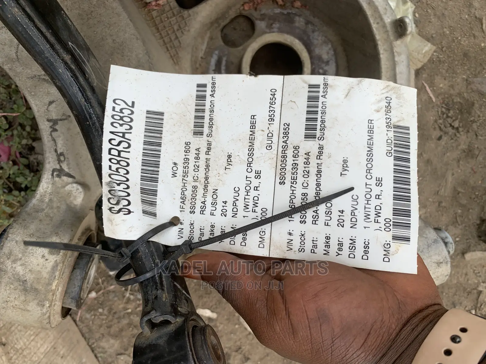 Ford Fusion Back Complete Hub 2014