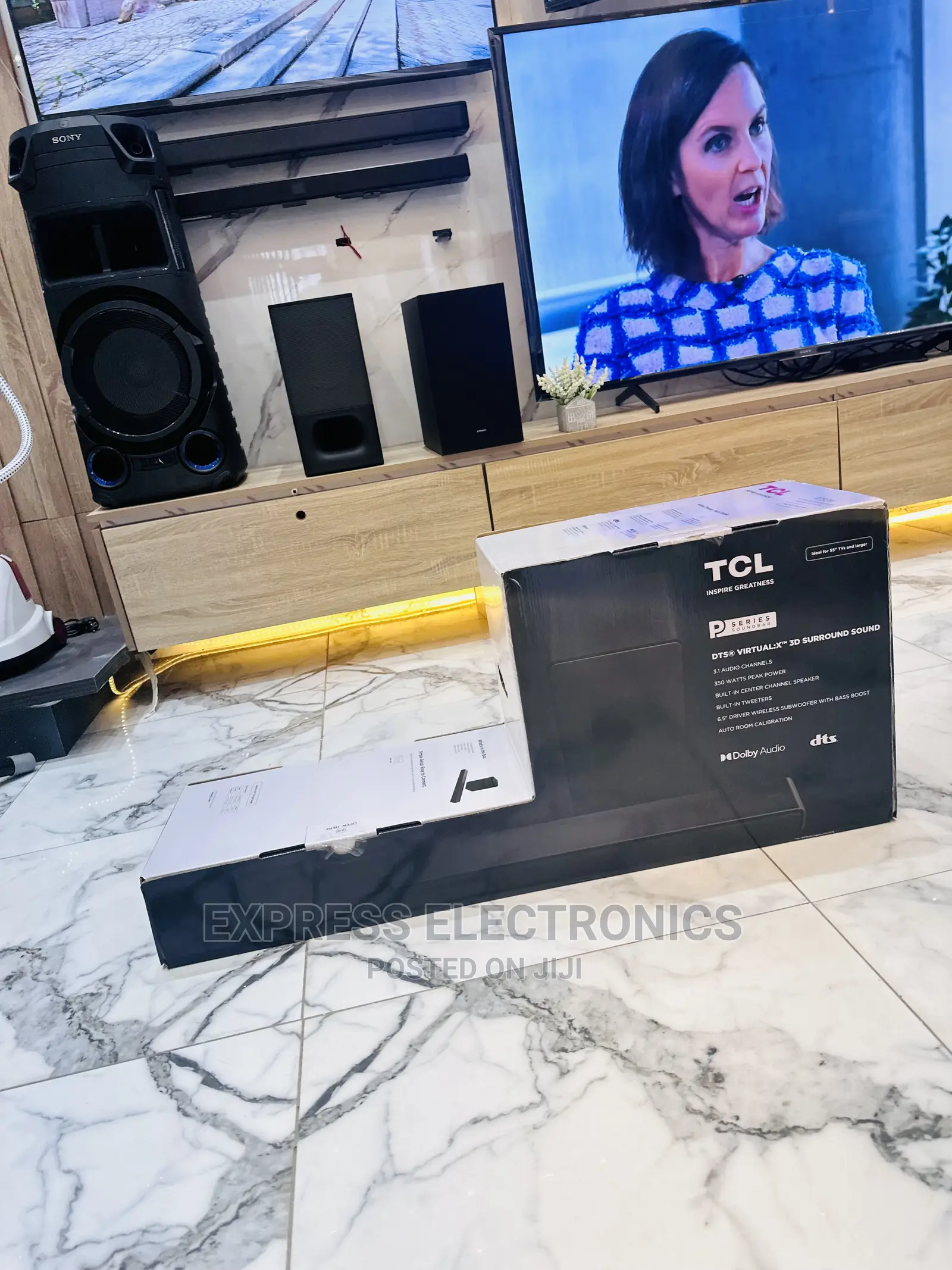 Slim and Sleek Look  TCL P773W Soundbar System