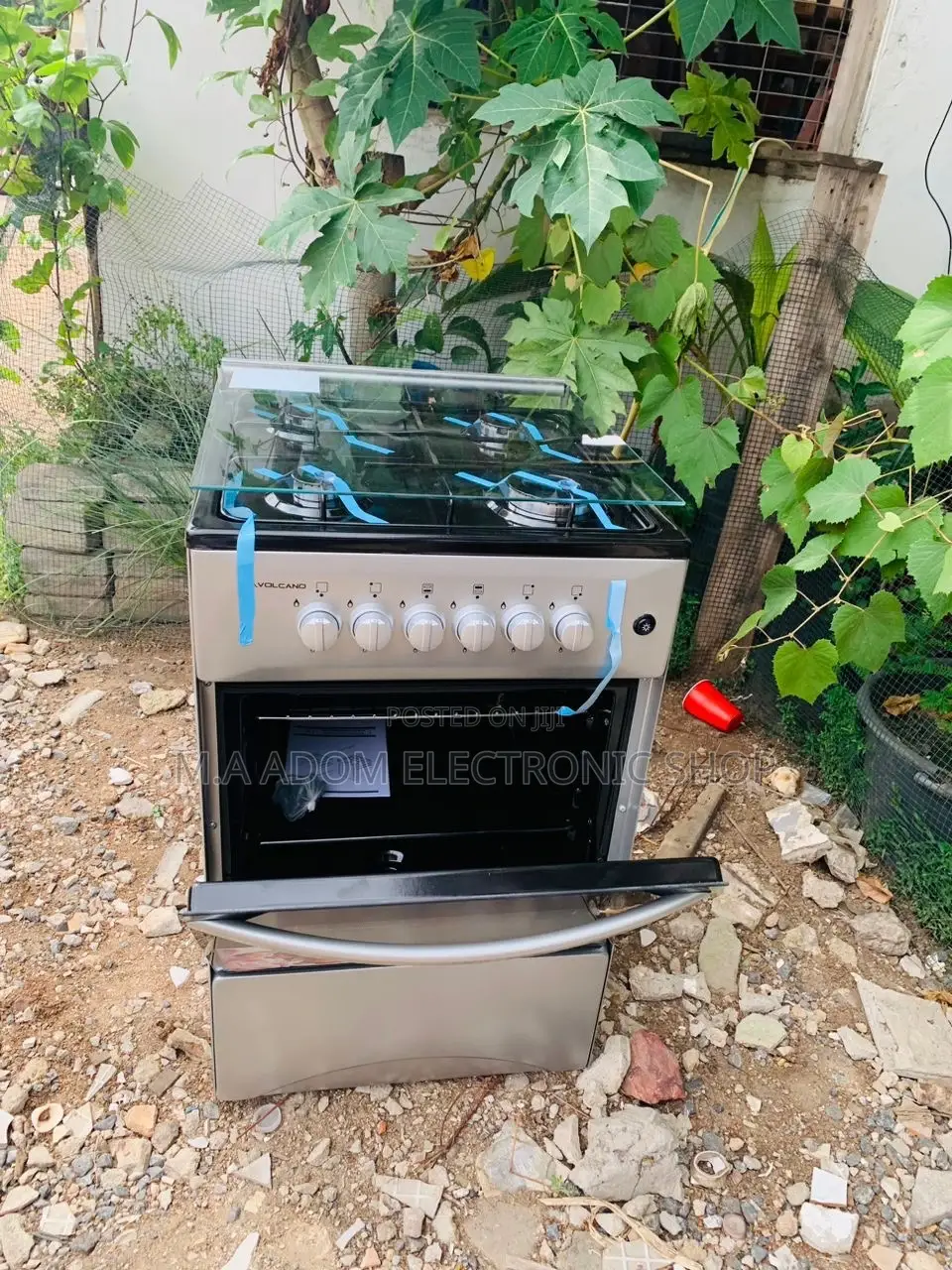 Ultimate Volcano 5C.BR-GL 4 B 50x50 Gas Stove With Grill