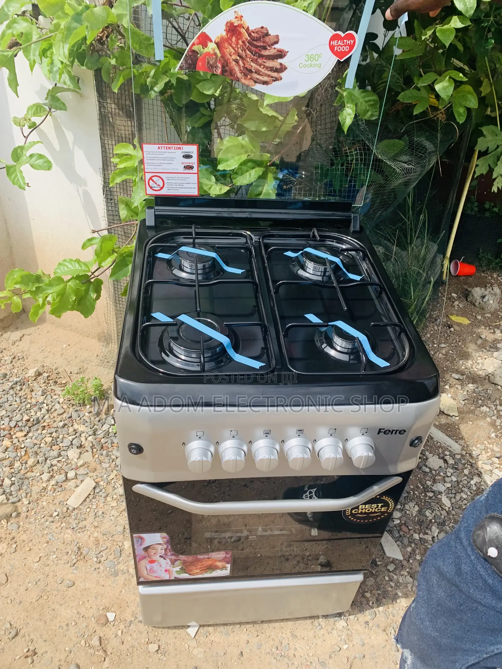 Perfect Price Volcano 4B 50x55 Gas Cooker With Oven