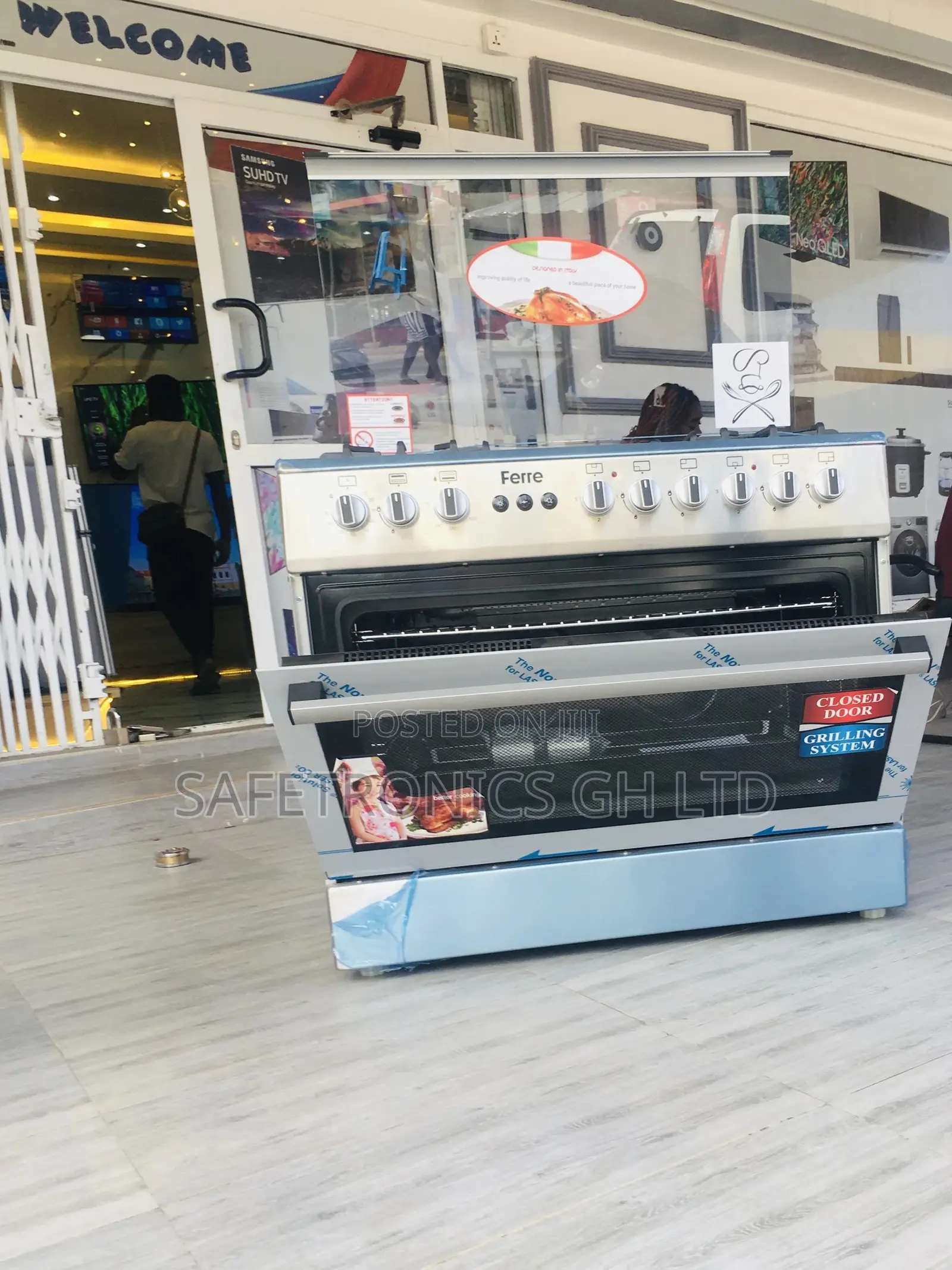 Original 60x90  4 Gas 2 Electric Oven With Grill Ferre