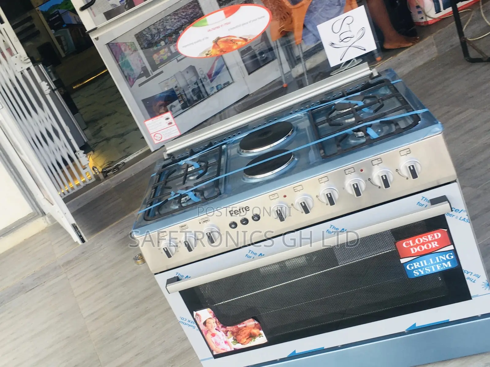 Long Lasting 60x90 Ferre Oven With Grill 2 Electric 4 Gas