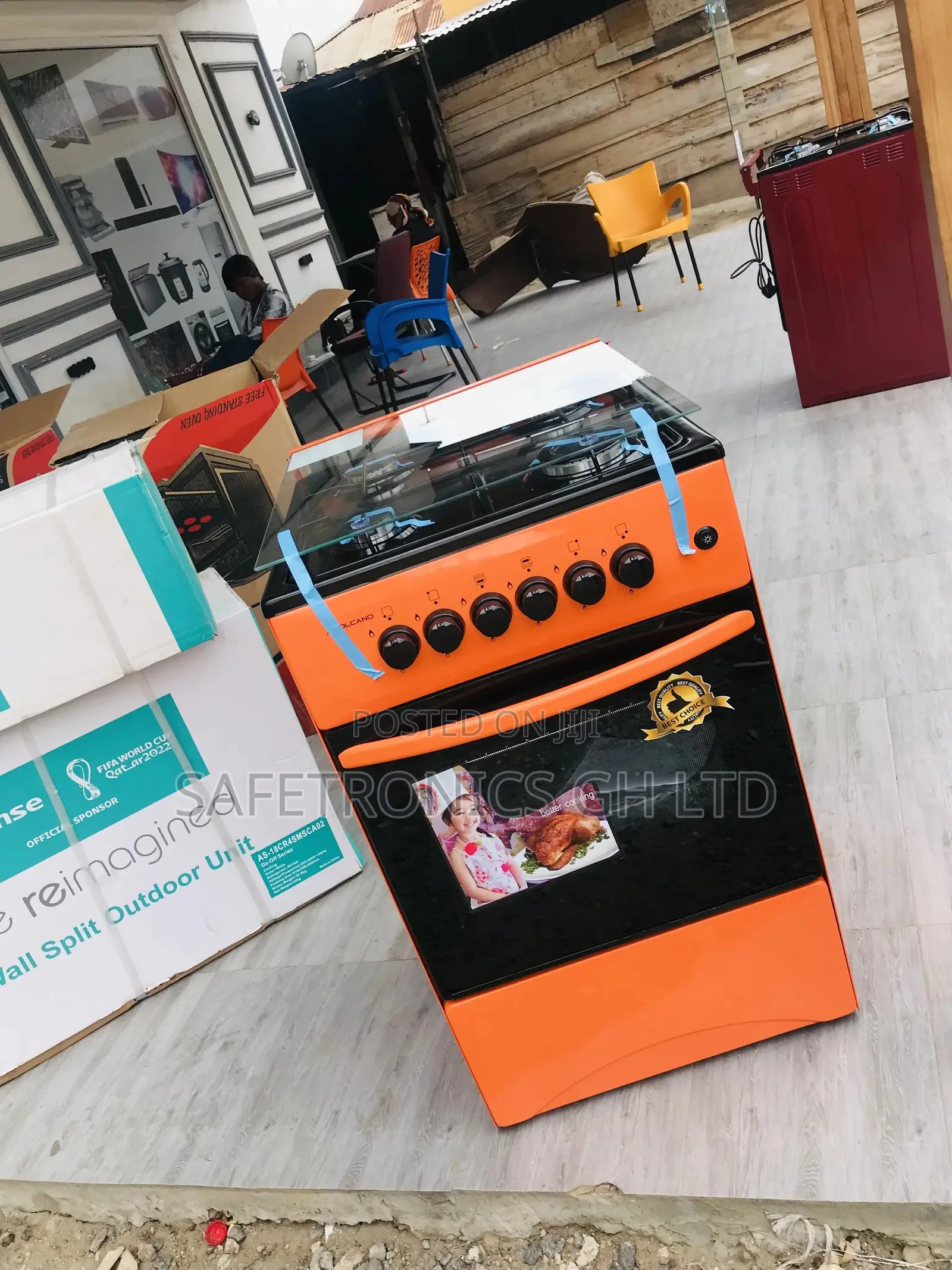 Fast Cooker Volcano 4 Gas 50x50 Burner Oven With Grill