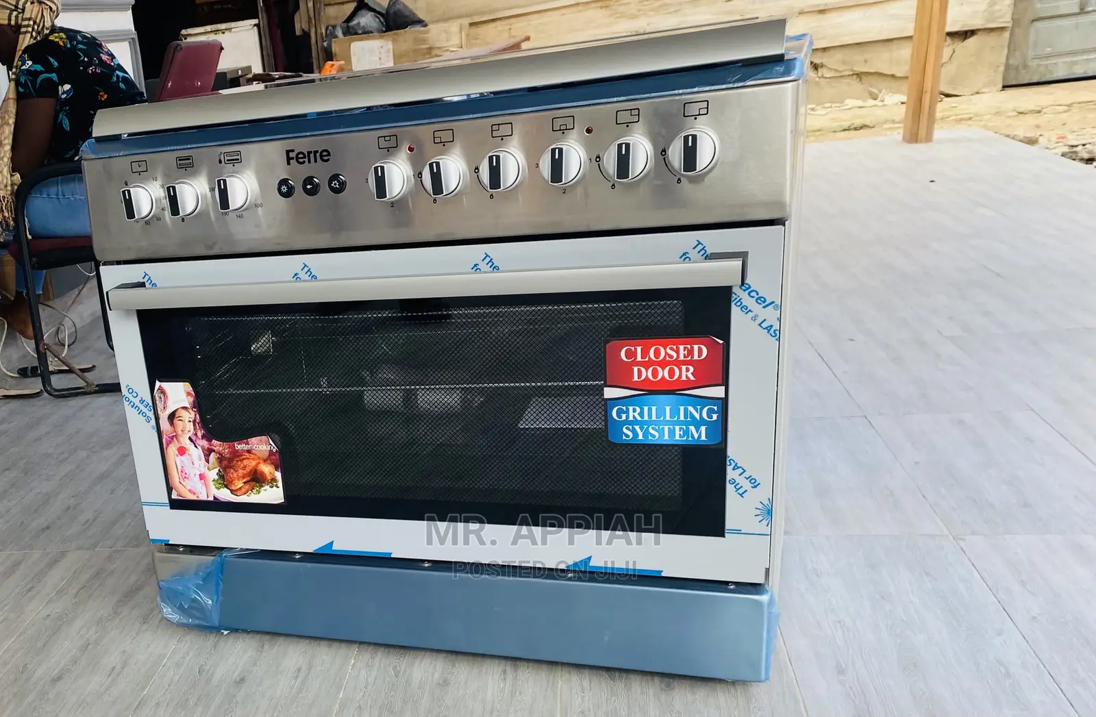 Perfectly Design Ferre 2electric Cooker + 4gas Burner,60*90