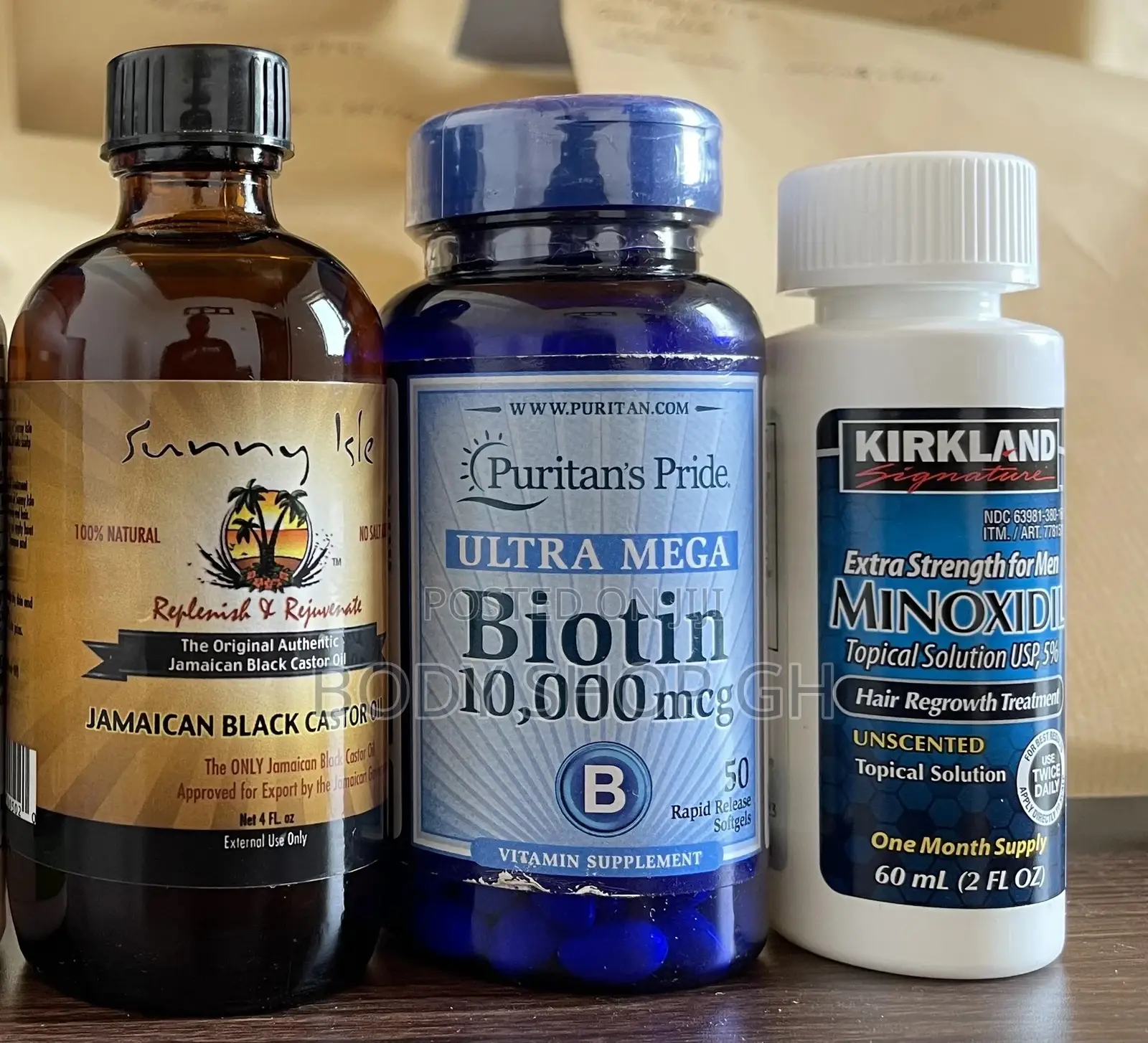 Receding Hairline Pack ( Minoxidil Biotin + Castor Oil)