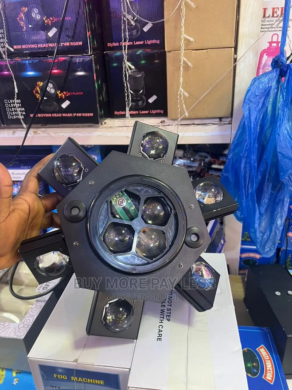 6head New Style Bee Eye Colorful Moving Head Laser