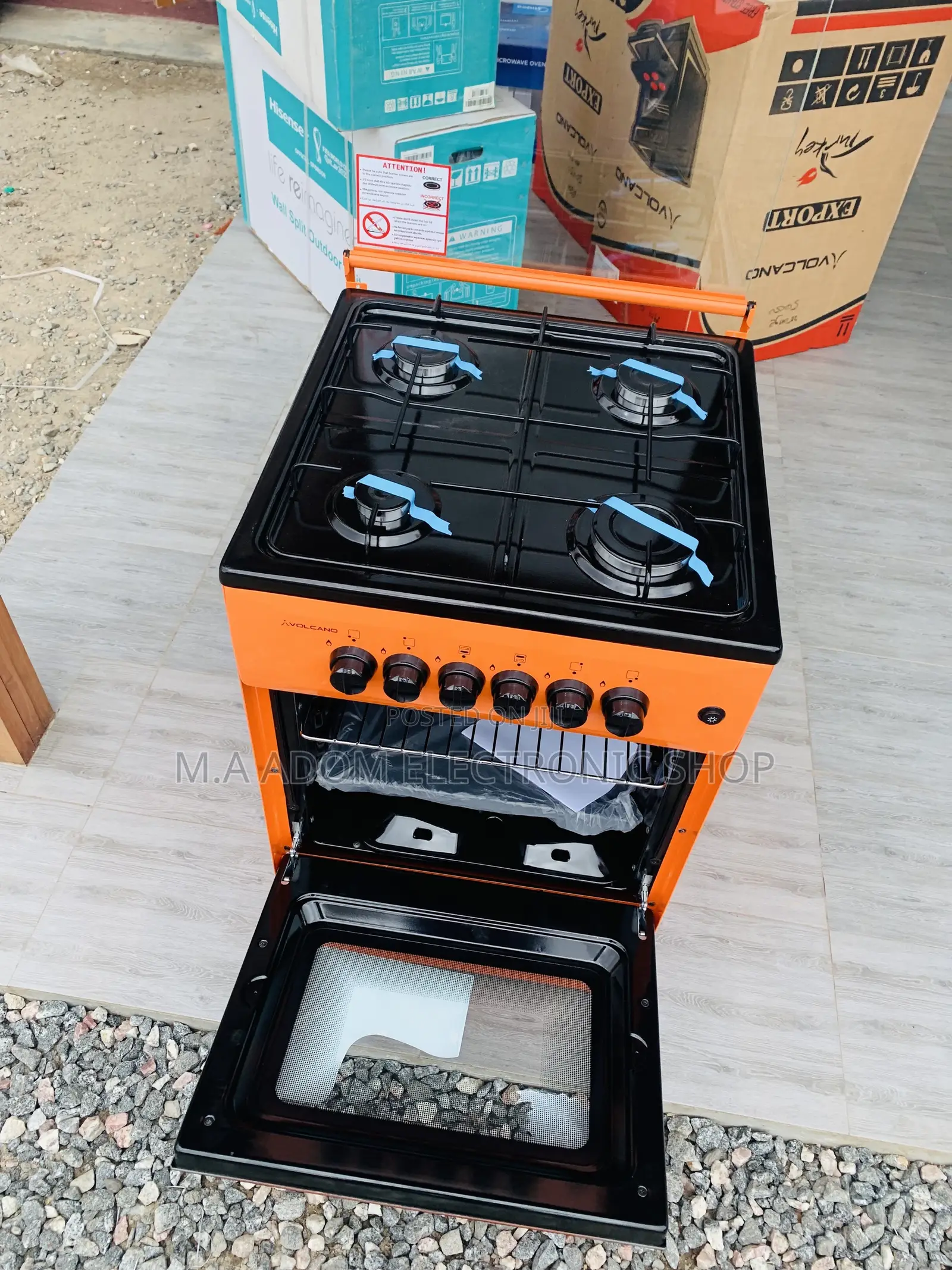 Espied Volcano 5c.Br-gl 4 Burners 50x50 Gas Stove With Grill