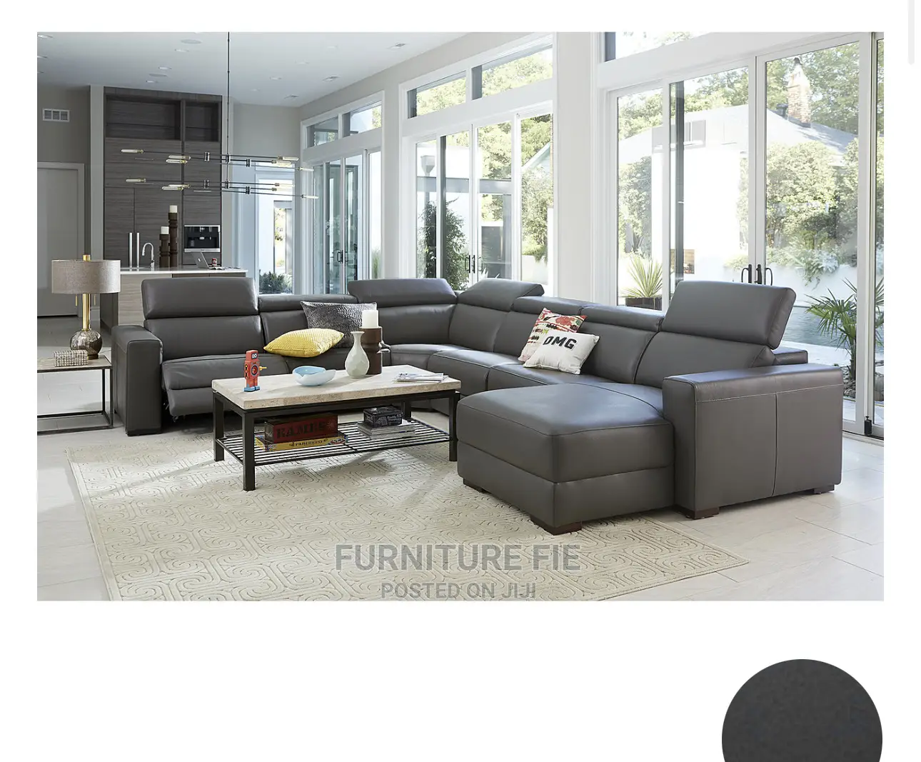 Nevio 5pcs Real Leather Sectional With Chaise From Macys Usa