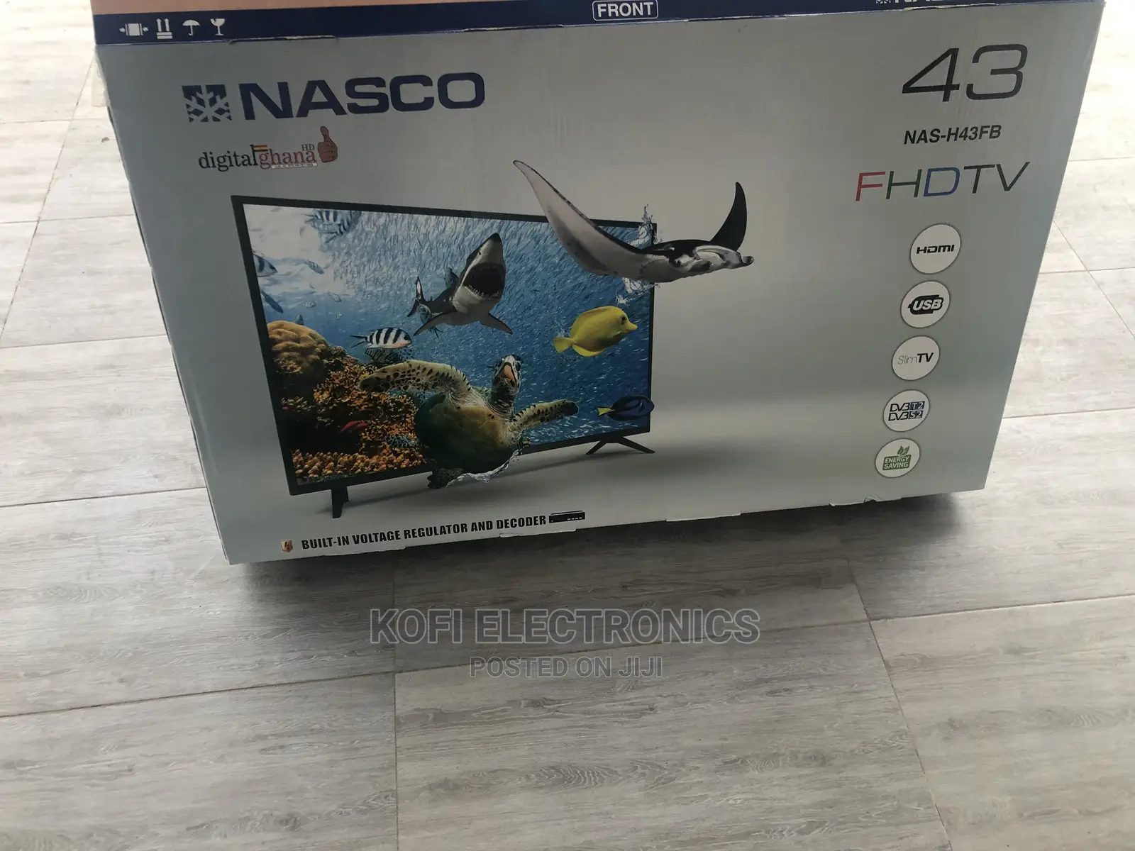 Digital Satellite 43inch Nasco Full HD TV + Wall Mount