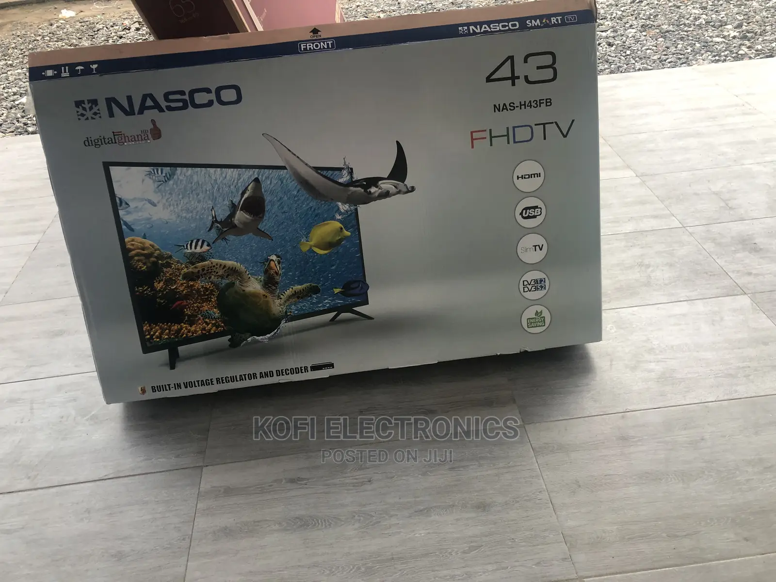 Digital Satellite 43inch Nasco Full HD TV + Wall Mount