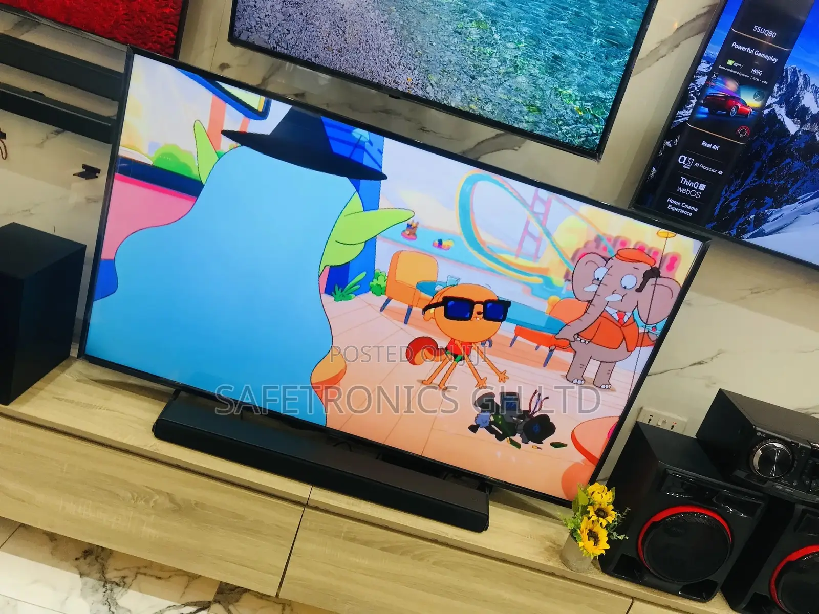 Elegant 85 Inches Q60A Samsung Glossy QLED Tv Crystal Q60A
