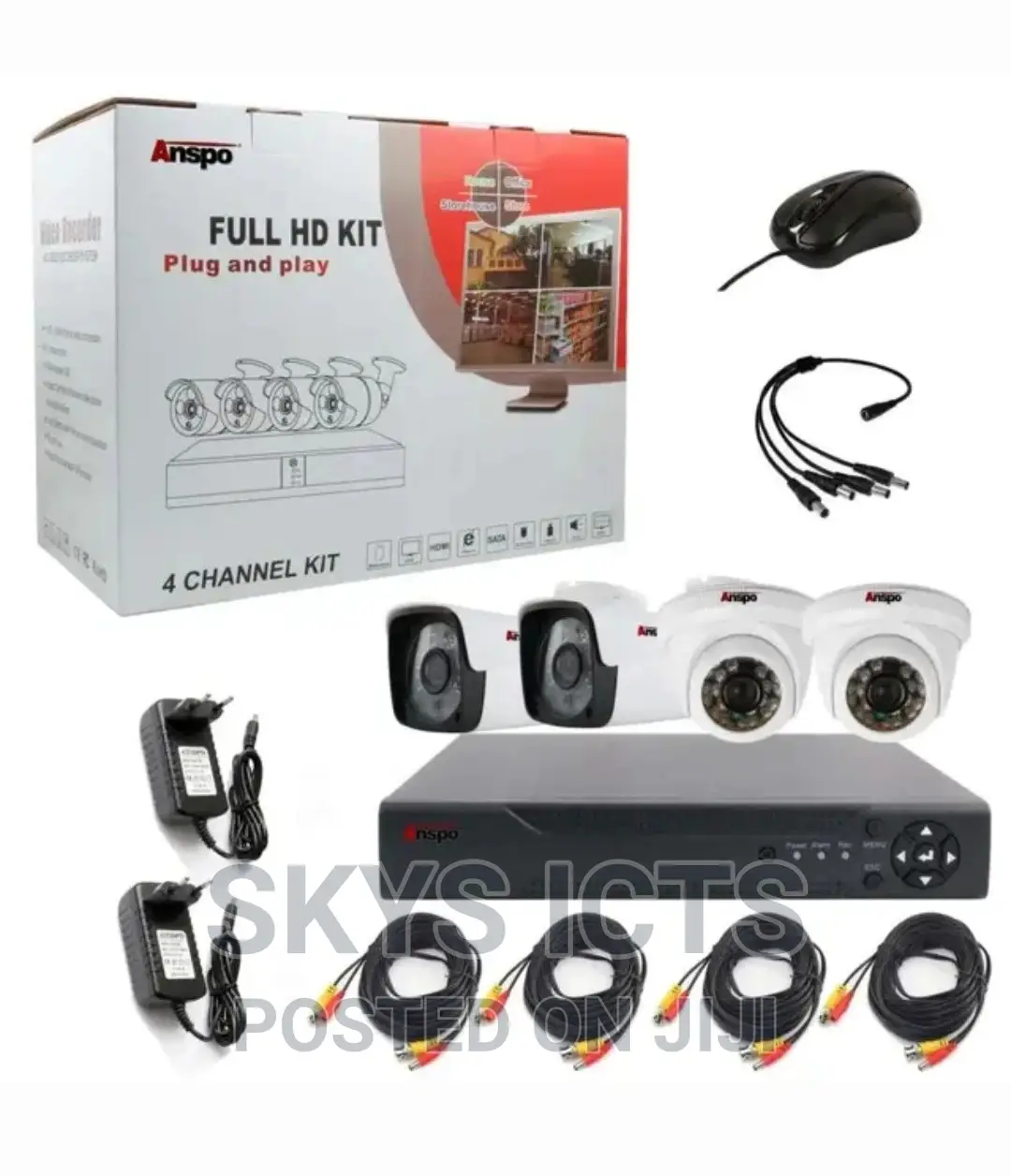 2mp Full Colour 4 Channel CCTV Kit