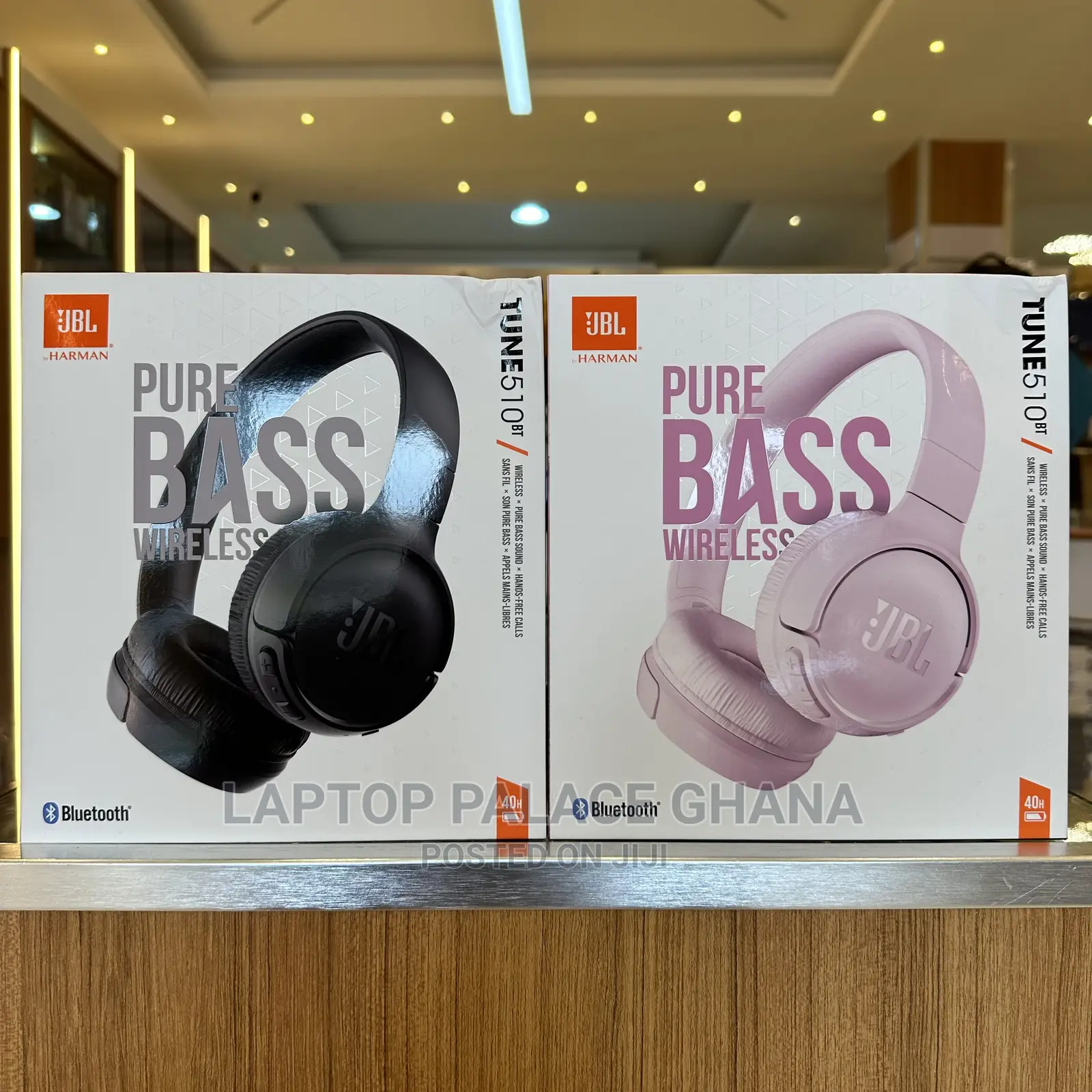 JBL Tune 510bt Headphones With Purebass Sound