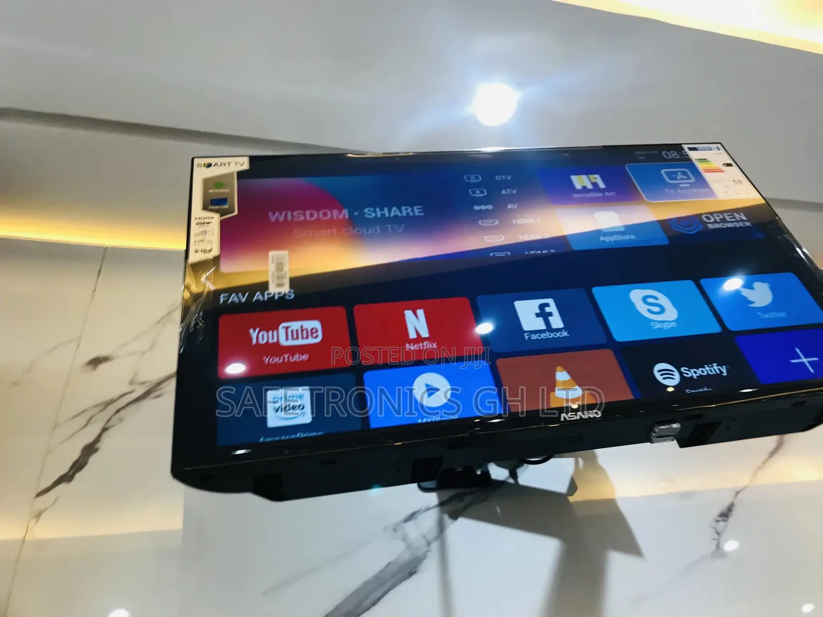 43 Inches Glossy Smart LED Asano Clear Tv