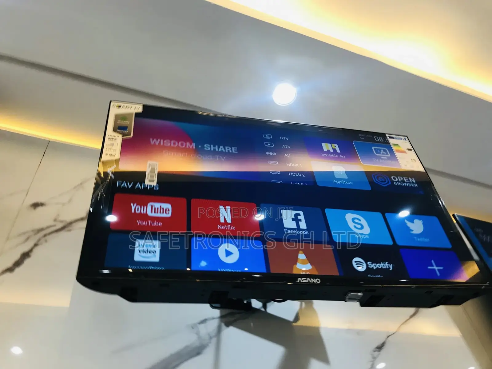 43 Inches Glossy Smart LED Asano Clear Tv