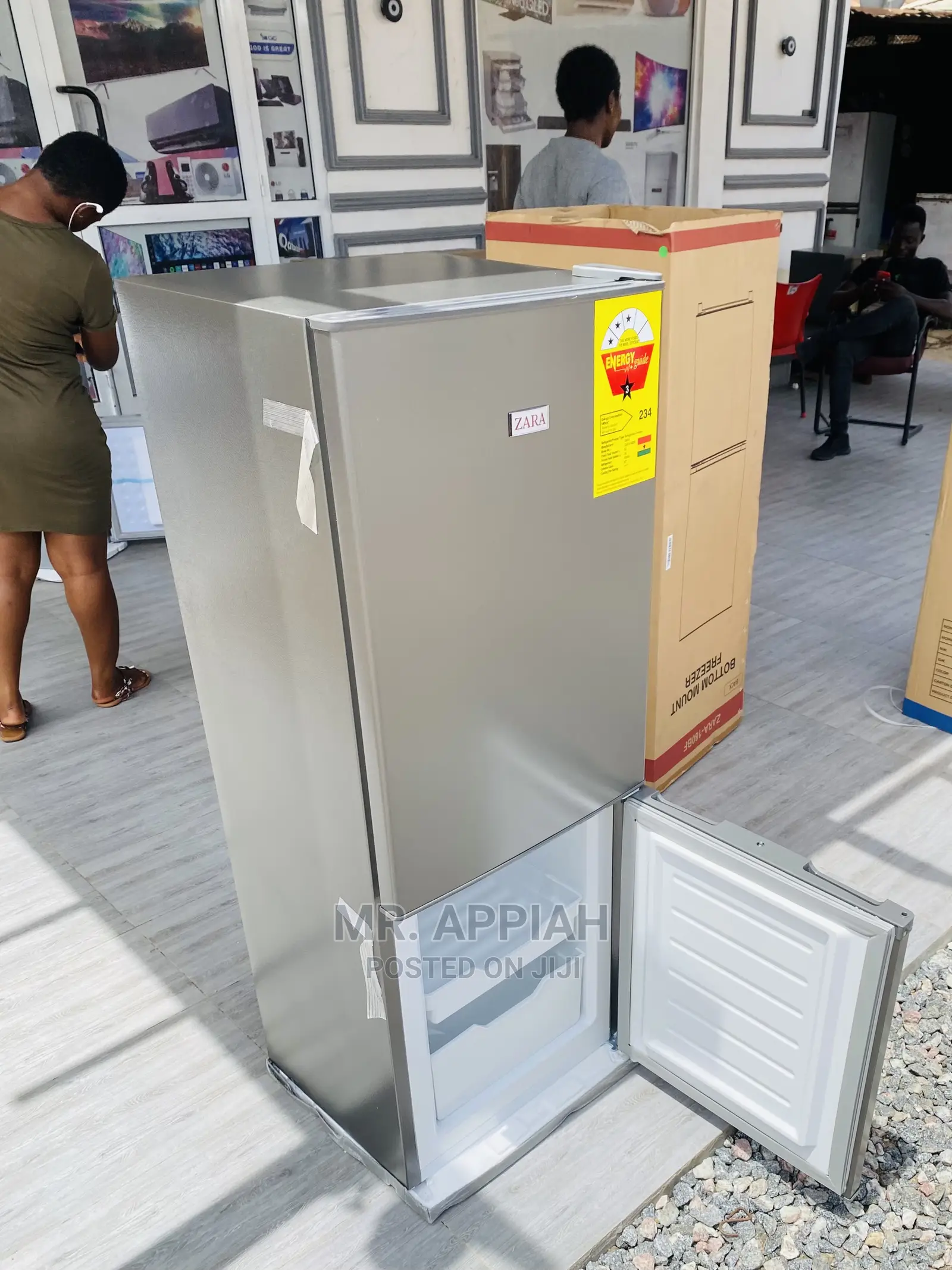 Reliable Zara Bottom Freezer Fridge(Zara180bf) 