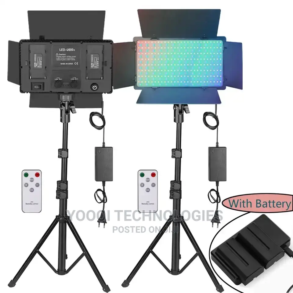 50w U800 RGB Light With Battery,Charger Stand