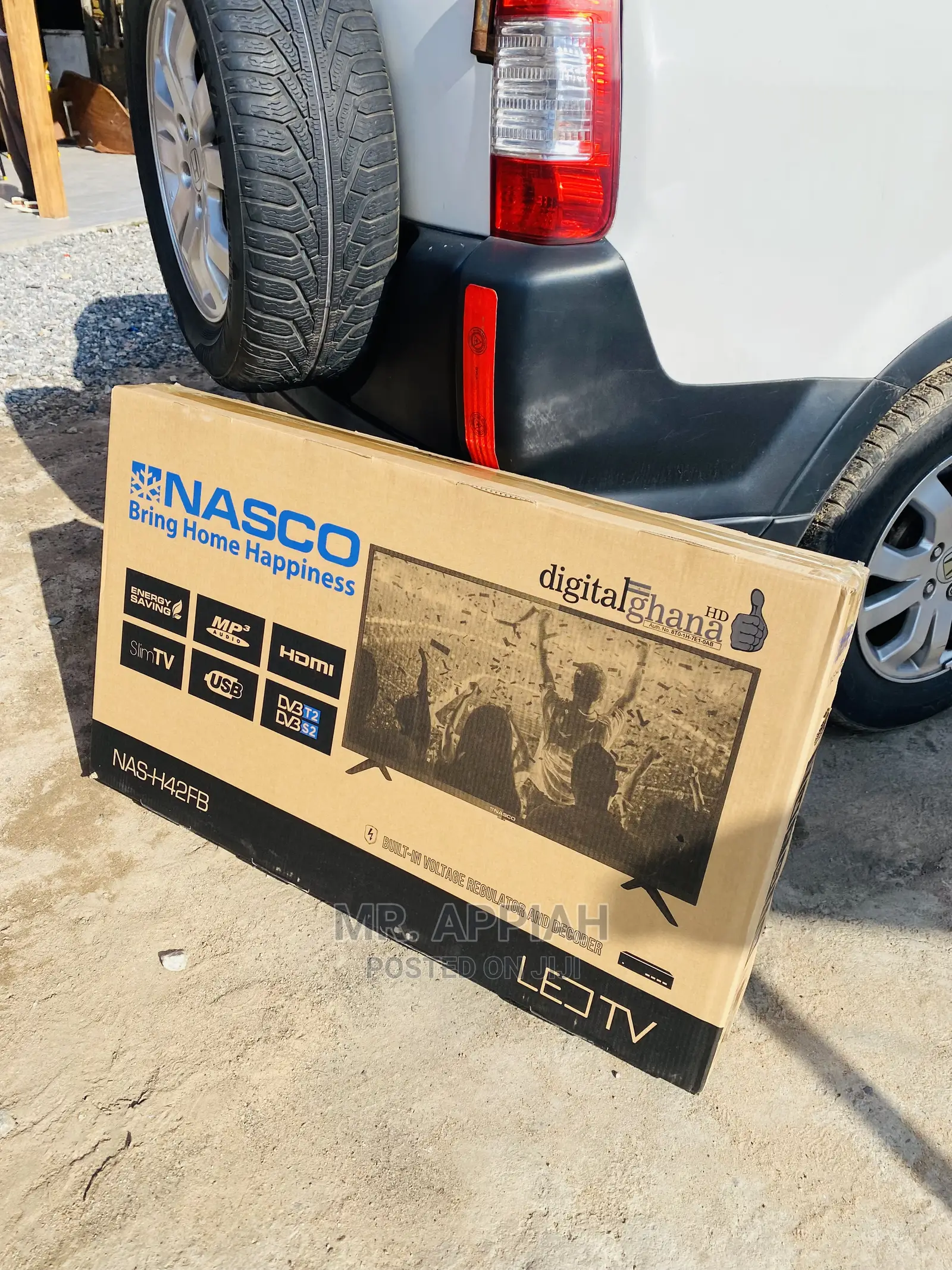 Authentic 42 Inch Nasco Full HD Smart Satelite Tv(Black)