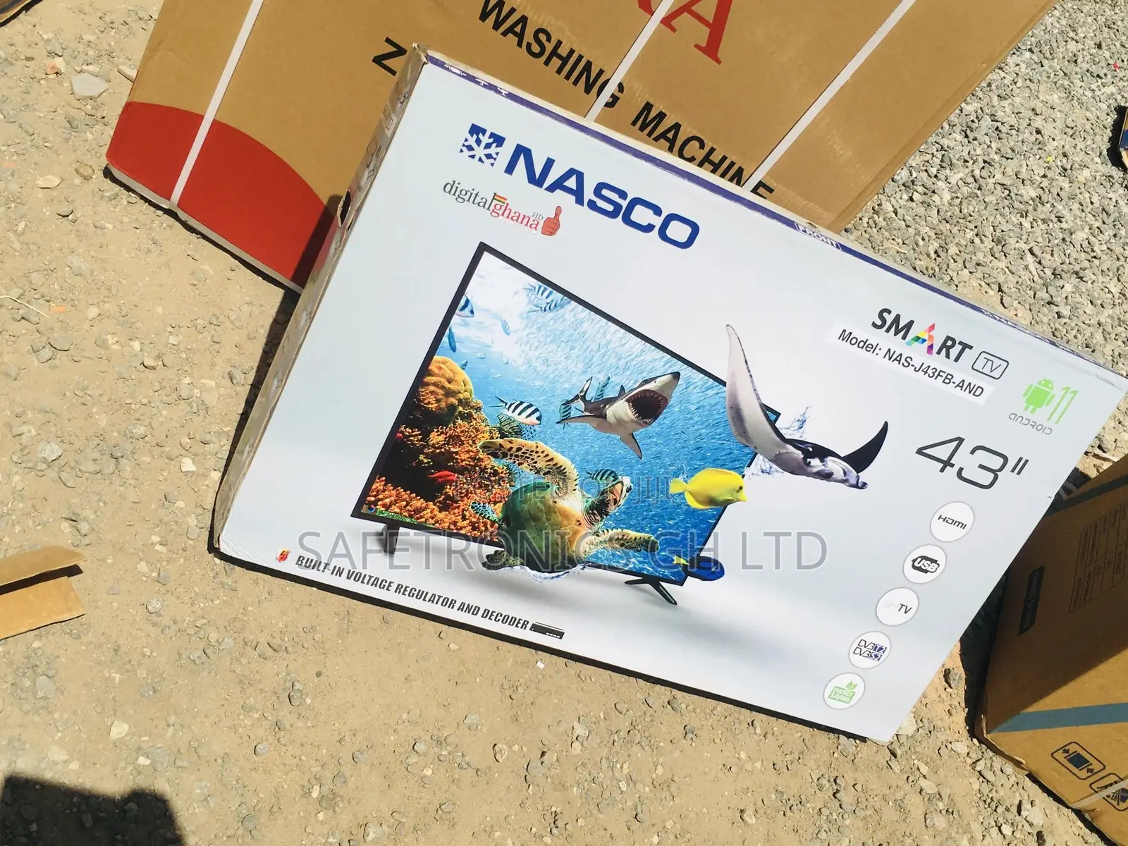 Neatly Sealed 43 Inches Glossy LED Nasco Tv