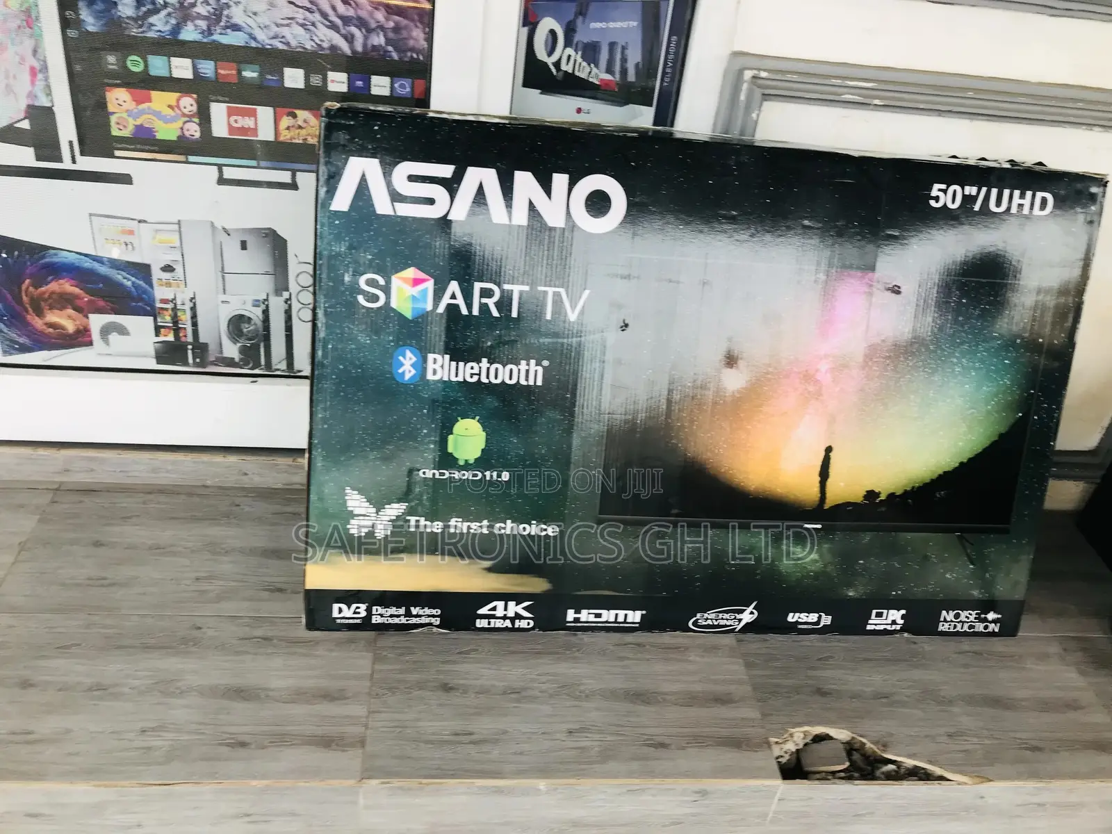 UHD Smart Asano 50 Inches Glossy LED Bluetooth Tv