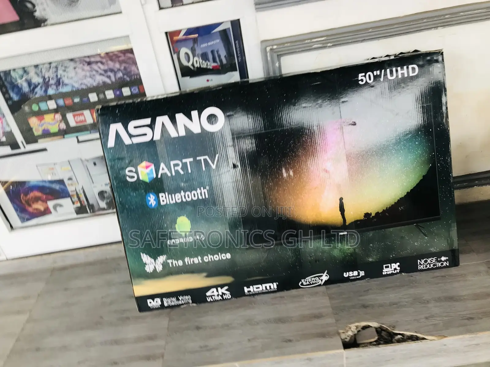 Bluetooth Asano 50 Inches LED Glossy Smart UHD Tv